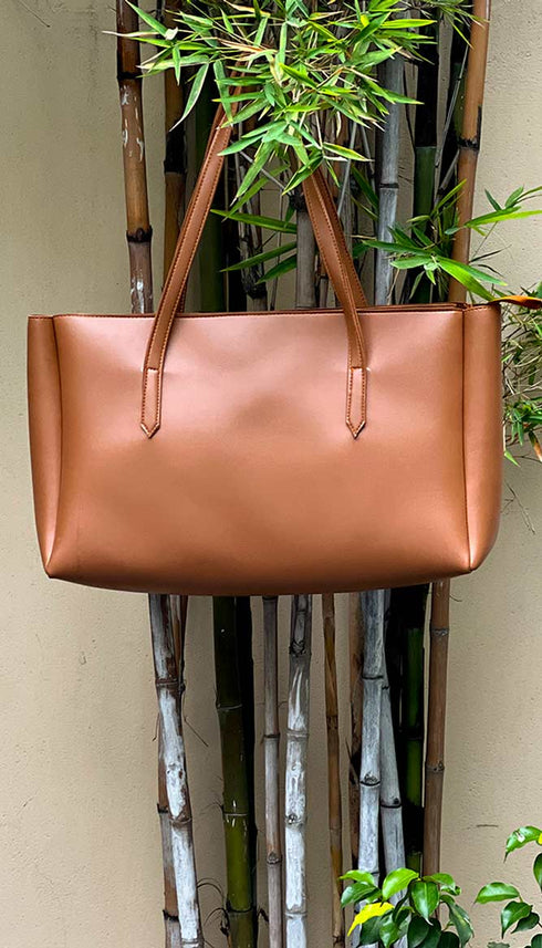 Liora Brown Tote Bag